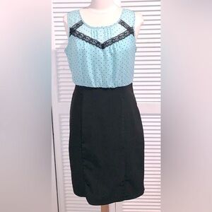 Maurice’s Mint green and black polka dot dress 11/12